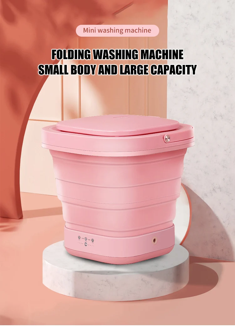Multifunction underwear baby clothes washer folding portable bucket mini washing machines
