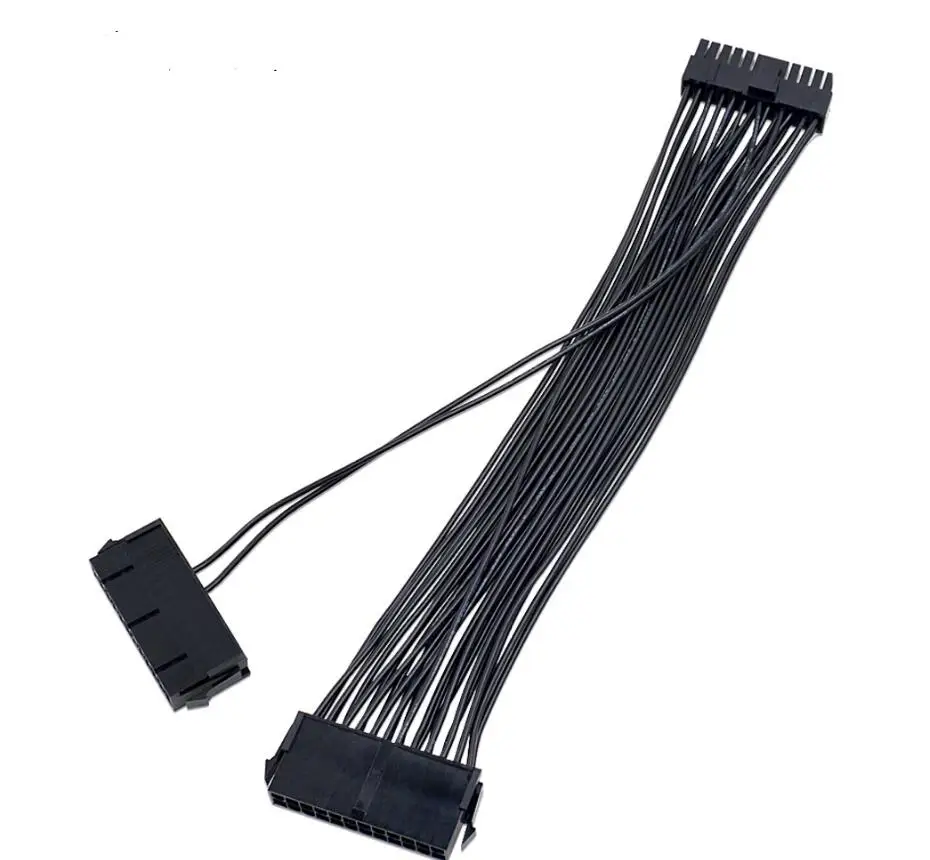 Factory Secondary dual PSU ATX Power Supply adapter Connector Custom cable harness