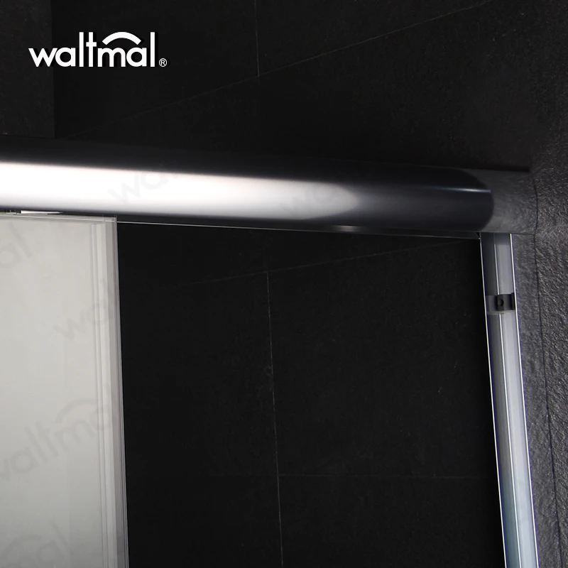 Waltmal Cheap Price Tempered Glass Sliding Shower Door Glass Partition For Bathroom WTM-03B21
