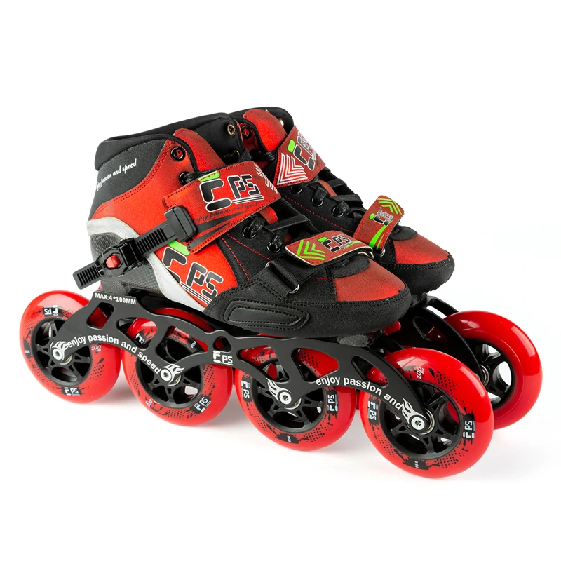 Оптовая продажа мужские и женские популярные большие колеса прочные гоночные ролики из углеродного волокна для скоростного катания по льду взрослых