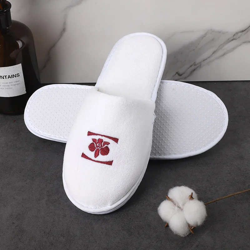 Disposable Hotel Slippers For Child Custom Logo Home Use Slipper Cartoon Indoor Guest Bedroom Slipper