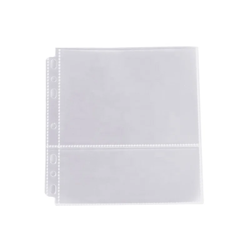 Card album binder a5 photo binder sleeves pp card protector standard size promotional pages for game cards 7 ring a5 binder