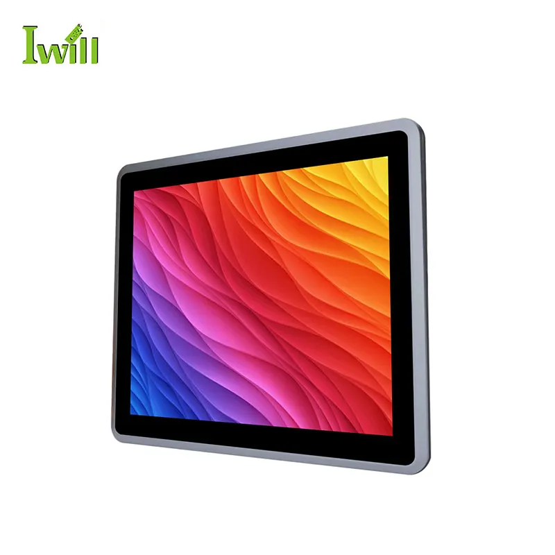 Cheap 12.1 inch Fanless Resistance Touch Panel PC In-tel Core i7 8565U industrial pc with linux system