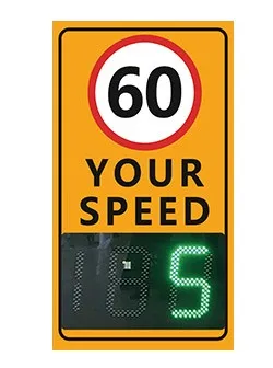 Portable Highway Cars Limit Speed Warning Display Device Solar Led Radar Speed Sign
