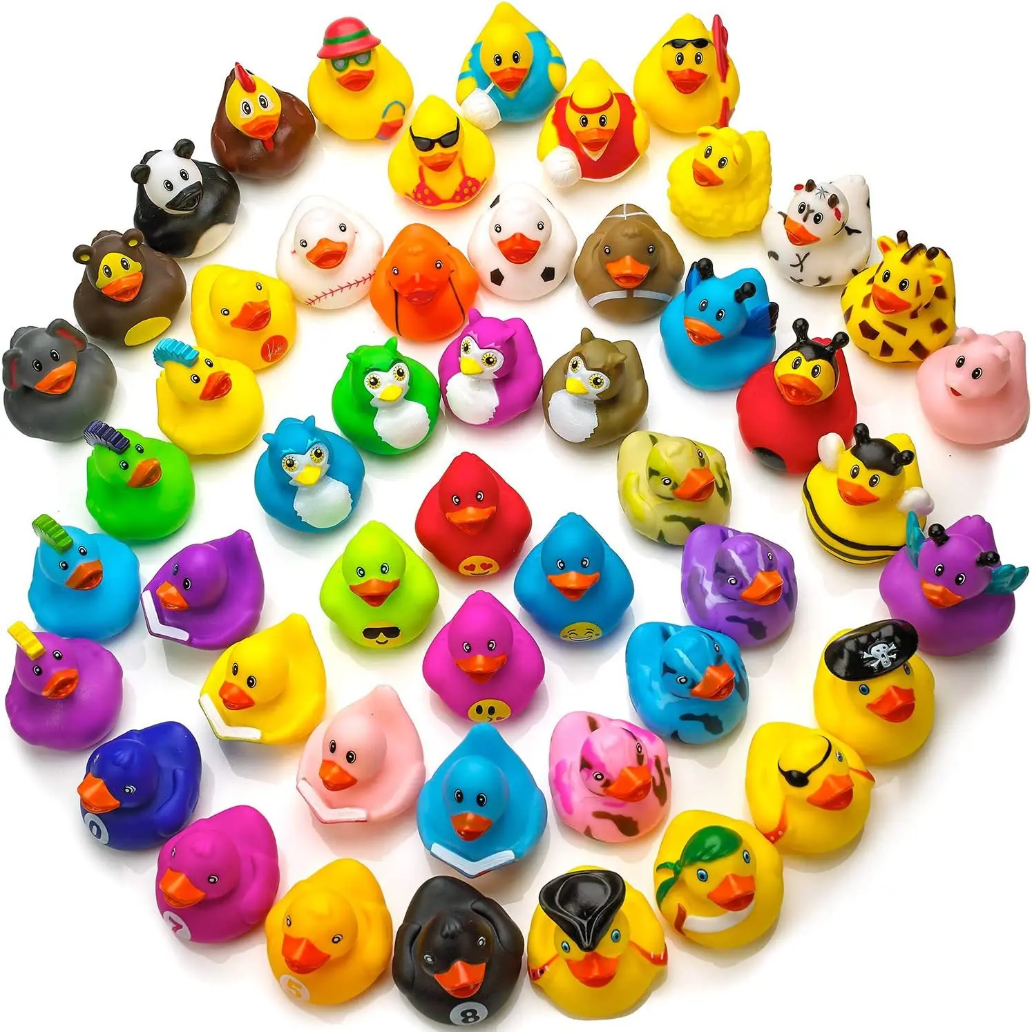 Latest Baby Bath Toy Vinyl Rubber Duck Yellow Custom OEM Rubber Duck Bath Toy Assortment - Bulk Floater Duck for Kids