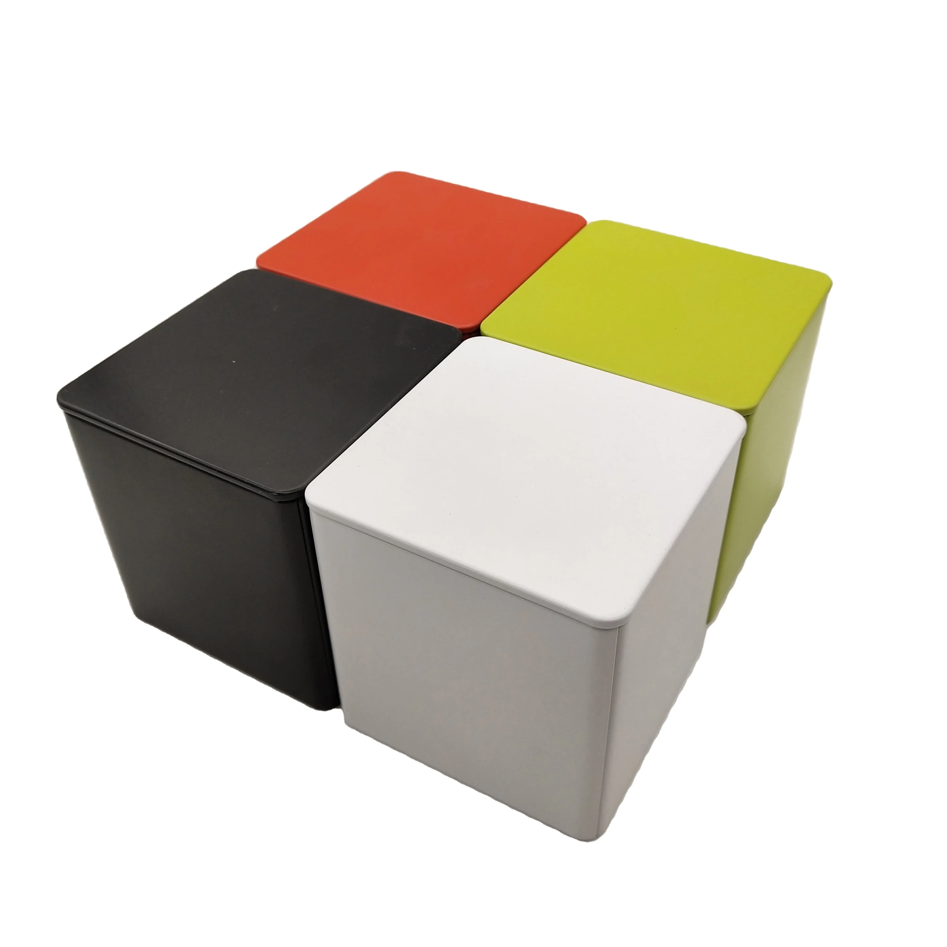 Square paint cans tea coffee tin box gift packaging  box candy box CMYK pantone personalized custom color logo
