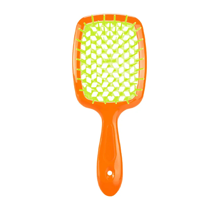 High Quality Plastic Grid Hairdressing Comb Colorful Cushion Comb With Smooth Teeth for Gentle Scalp Massage and Detangling