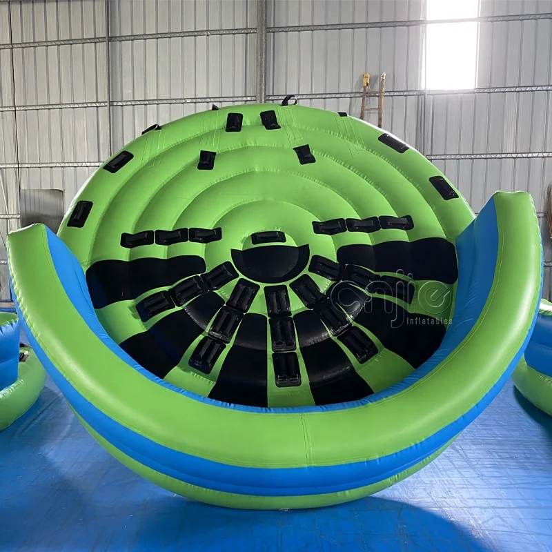 Оборудование для аквапарка гигантские надувные плавающие водные лодки towables tubable crazy ufo виды спорта