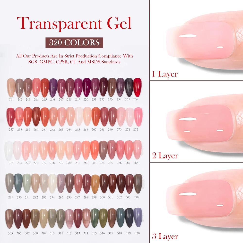 New Arrival Transparent Gel  Factory Wholesale Jelly UV Gel Polish