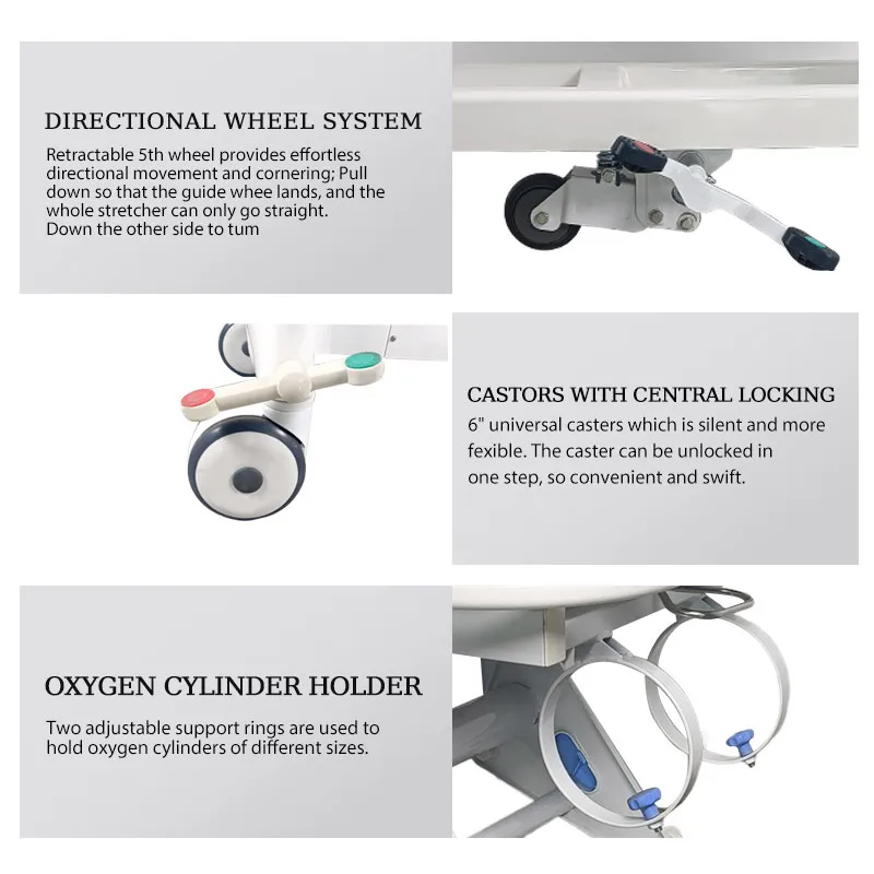ORP-PT02 Best Price Emergency Patient Transfer Stretcher Trolley Emergency Stretcher