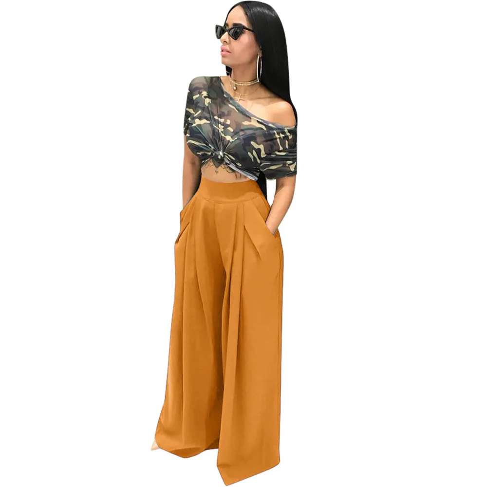 Wide leg pants women outdoor pants plus size womens pants trousers