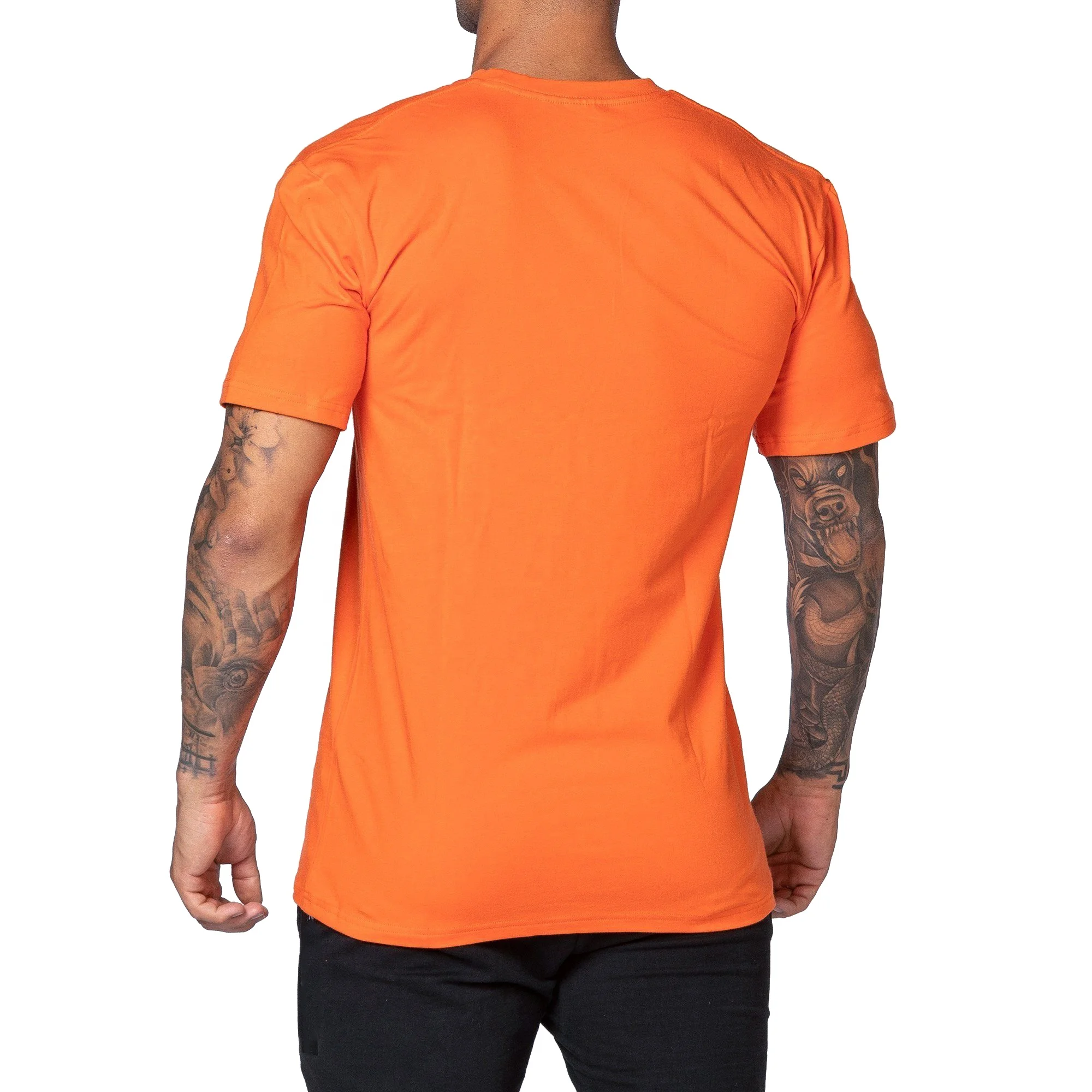 dongguan apparel tshirts blank custom men fit fitness sports bulk cotton plain t shirts