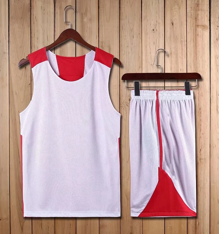 Double Fabric Basketball Shirt Reversible Wear Basketball Jersey