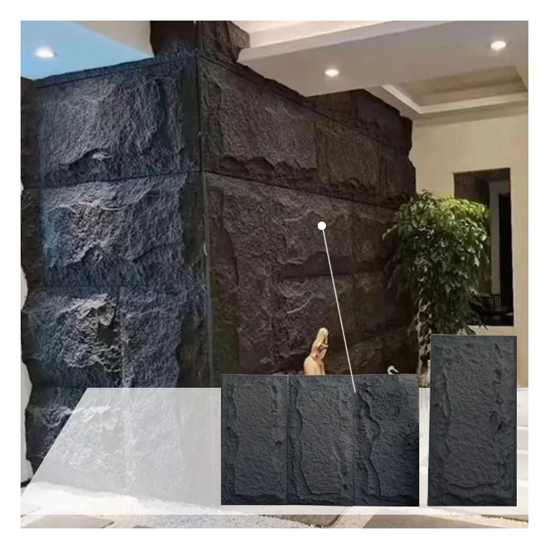 Hot Sale 3D Polyurethane PU Faux Artificial Culture Stone Exte for Home Decoration
