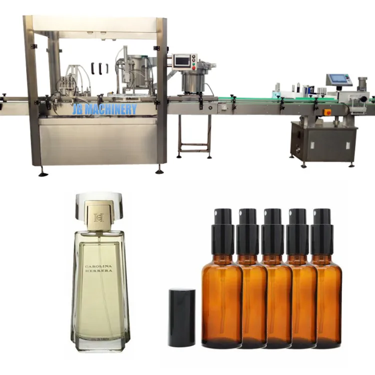 JB-PX4 Hot sale spray bottle filling capping machine 30ml plastic bottle alcohol liquid filling machine low price