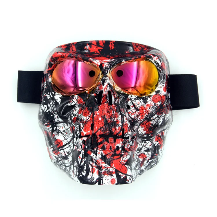 Tactical Halloween Mask Windproof CS Paintball Full Face Motorcycle Party Cosplay Goggles Mask