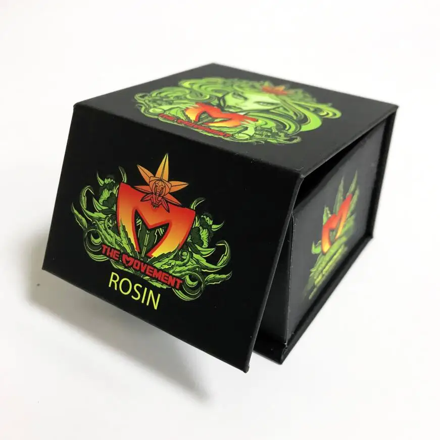 
custom glass jar box package luxury UV printing magnetic boxes packaging for 3ml 5ml 7ml cbd concentrate jars 