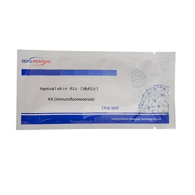 Hot Sale HbA1c Immunofluorescence POCT Diabetes Test Kit HBA1c Blood Test Kit