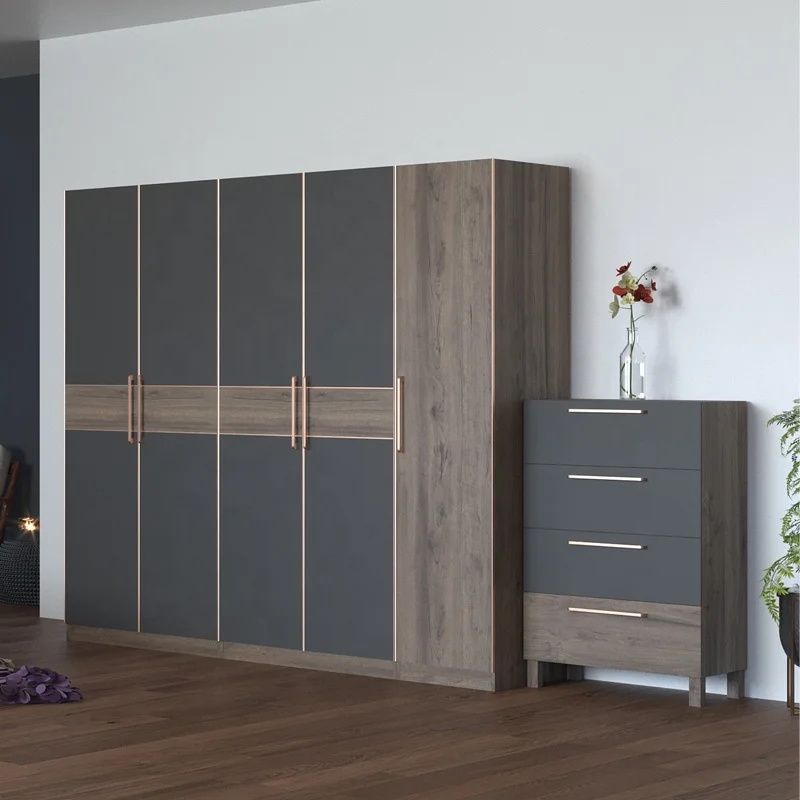 Индивидуальные комплекты мебели для дома, современные наборы мебели для спальни из МДФ и меламина