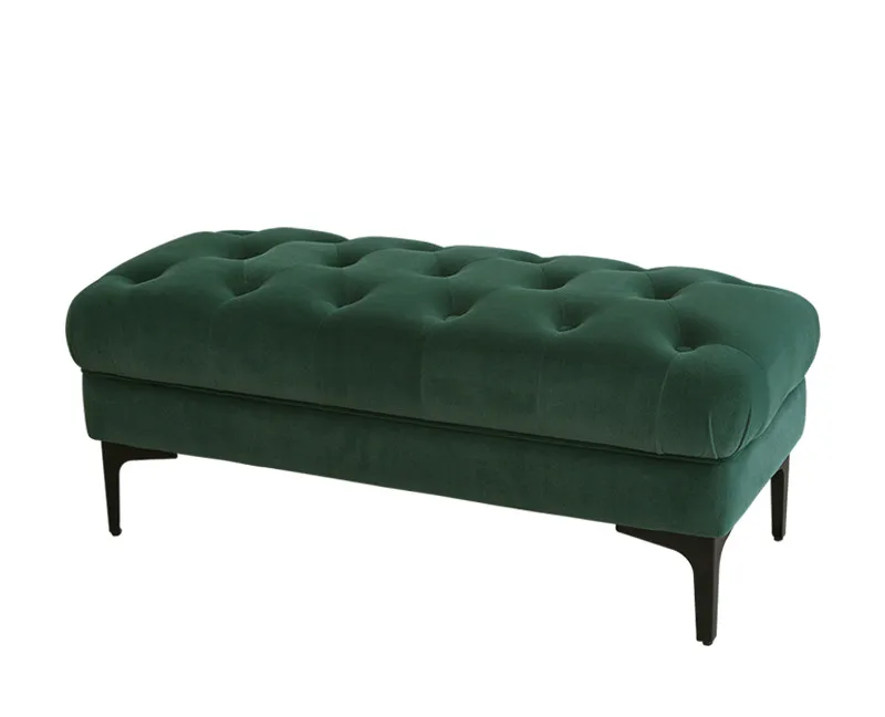 Длинное сиденье скамейки Chesterfield, оттоманская скамейка для спальни, сделано в Китае