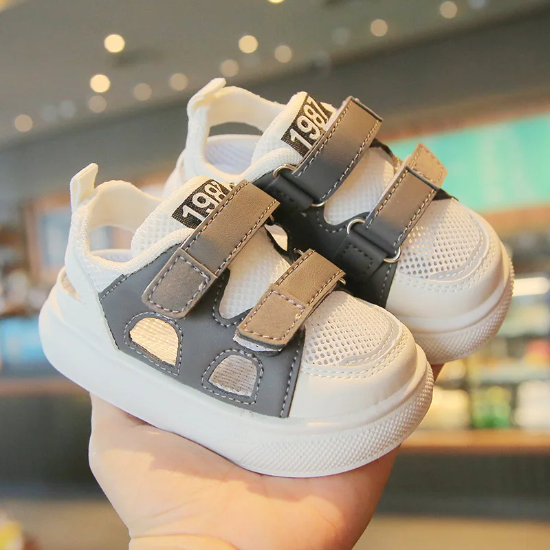 2023 summer kids casual shoes cover toe heel rubber sandals children shoes sandals for boys girls