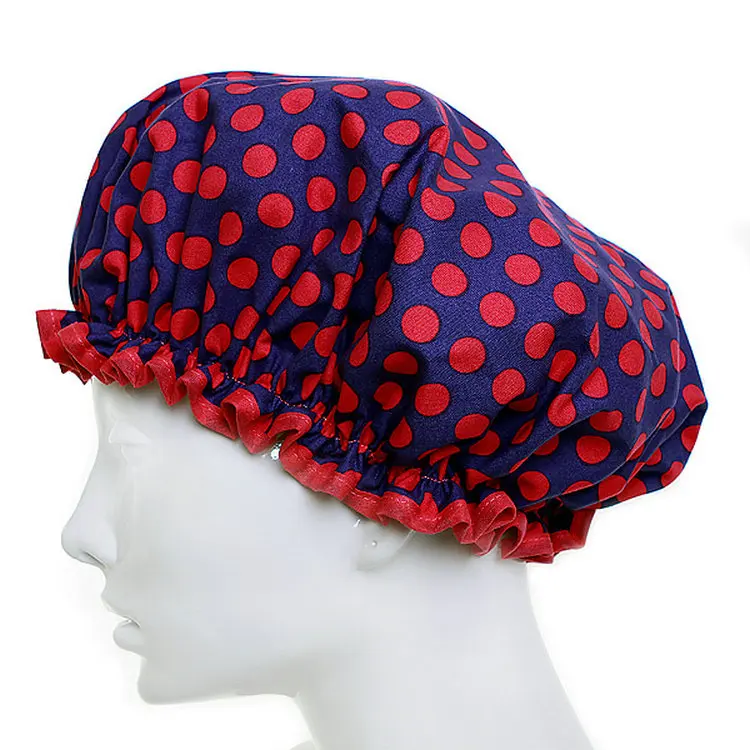 Водонепроницаемая душевая шапочка с принтом, Экологически чистая шапочка для душа