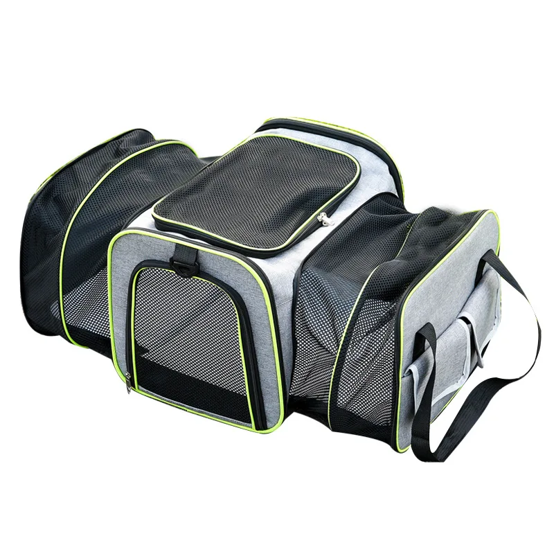 Airline Approved Expandable Large Carrier For Cats Travel Breathable Cat Carrier Bag