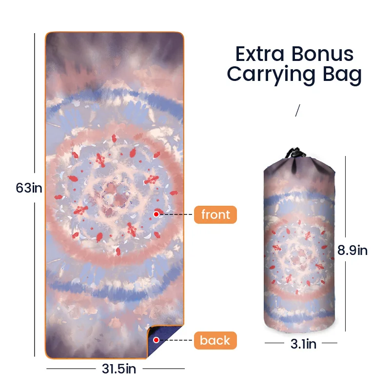 100% Recycled Plastic Bottle Microfiber polyester Oversized Extra Large Sand Free Quick Dry Lightweight beach towel