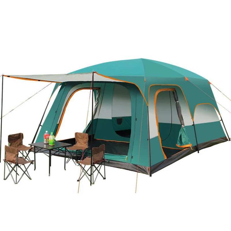 Everich Outdoor 5-8 People Glamping Double Layer Camping Tent Waterproof Outdoor Family Tents Wholesale