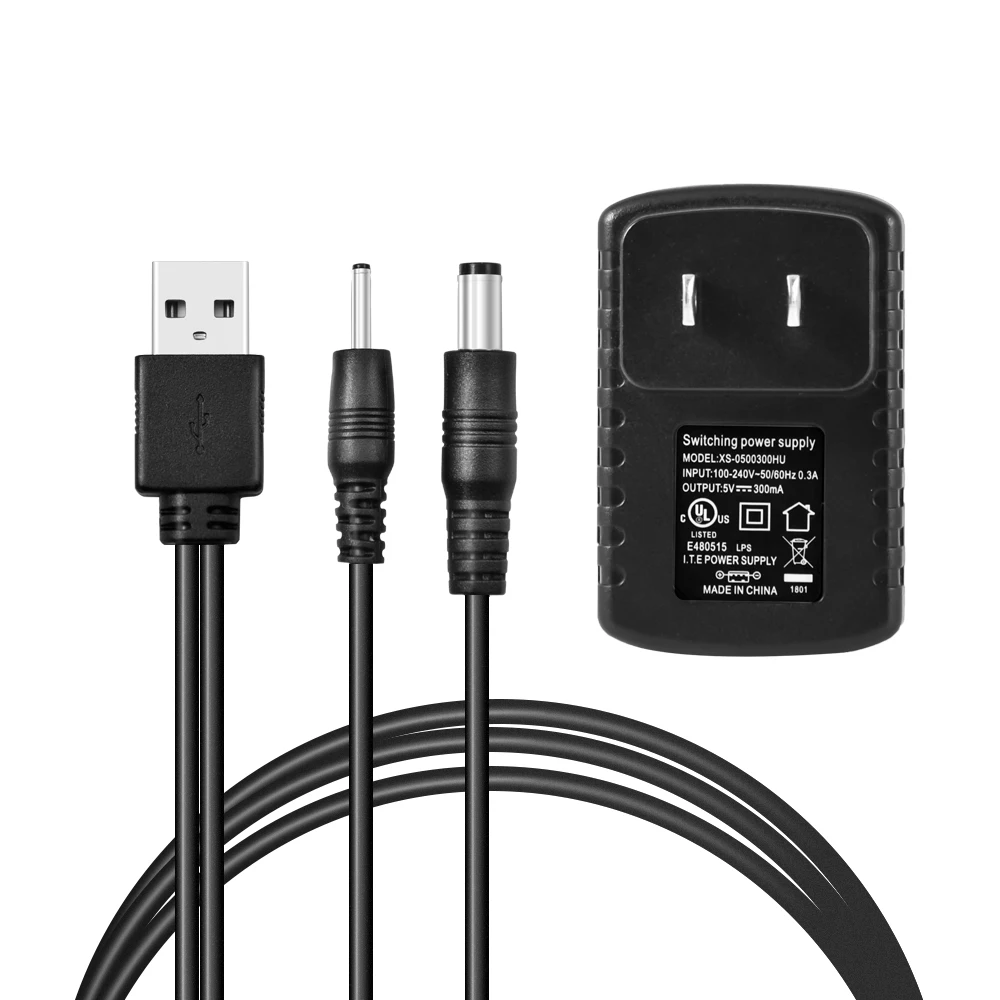 FCC US Japan Plug AC DC Adapter Pet training collar 5V 300ma Power Supply Adaptor USB Charger
