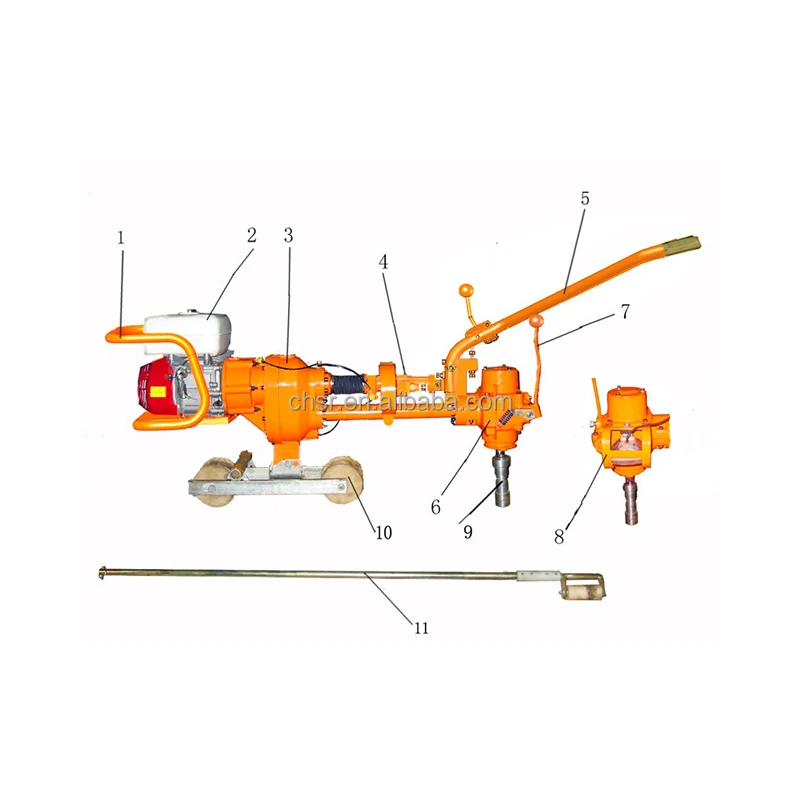 
Internal Combustion Rail Bolt Wrench / Rail Spanner Used By Single Person 