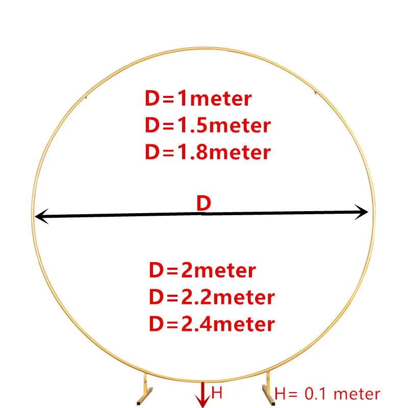 Hot Selling Wedding Backdrop Arch Elegant Wedding Gold Metal Arch Background For Party Events Decoration
