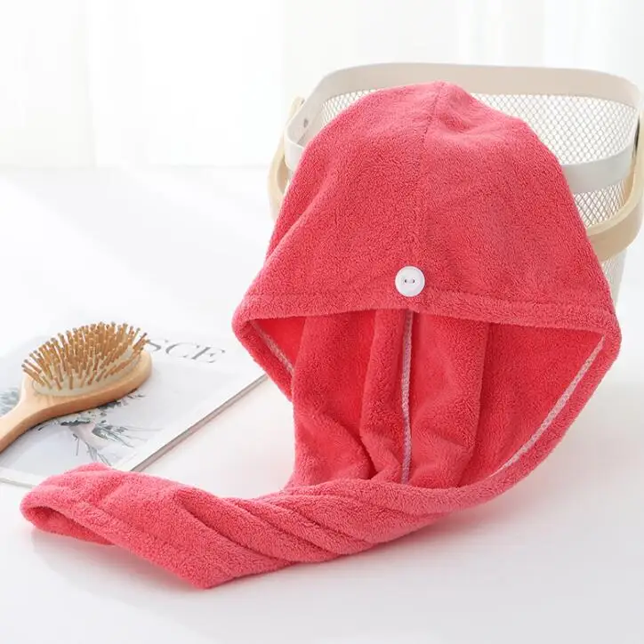 Super Absorbent Turban Wraps Hats Spa Caps Hairs Wrap Hair Magic Drying Towels Bathing Towel Cap Microfiber Quick Dry Hat