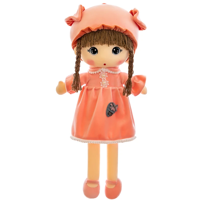 Yangzhou new sunrise wholesale super beautiful soft plush hundred-change princess girl doll toy with nice knitted hat skirt shoe