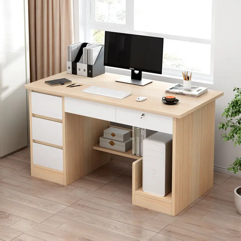 New Home desk student writing study with drawer lock simple computer desk desktop bedroom desk