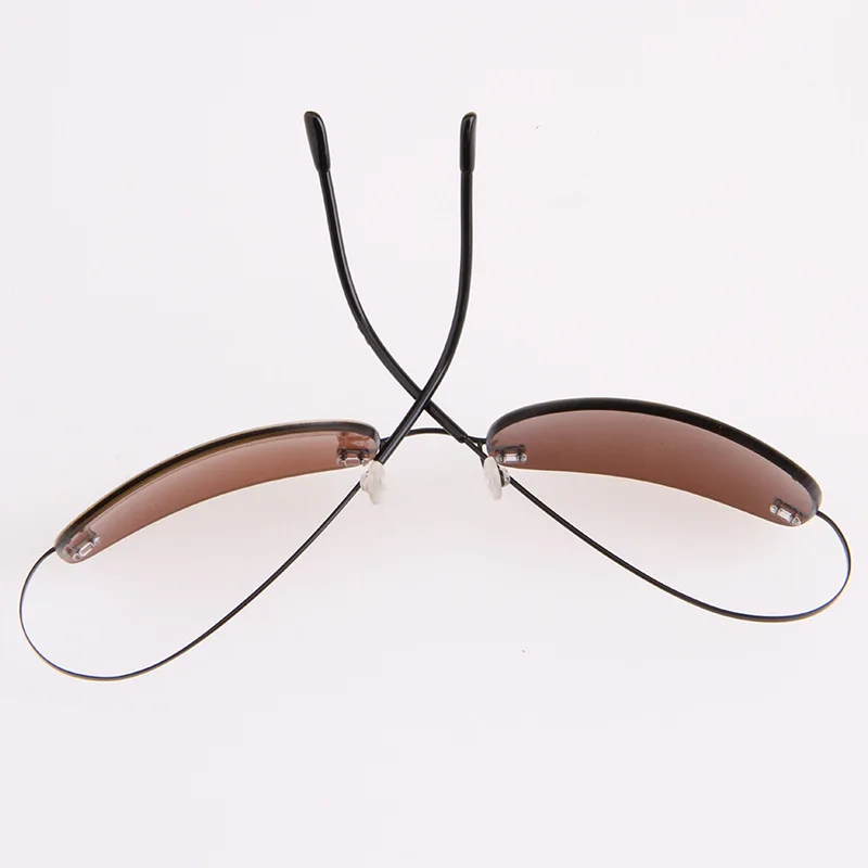 Ultralight Flexible Fashion Vintage Rimless Unisex Polarized Mens Sun Glasses Sunglasses Titanium Frame for Women Men 2020