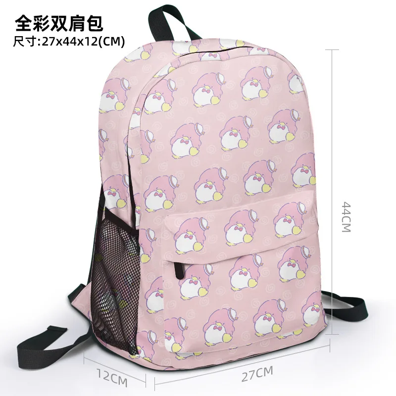 Fashion Kuromi Melody College student Teenagers Waterproof backpack Little penguin backpack