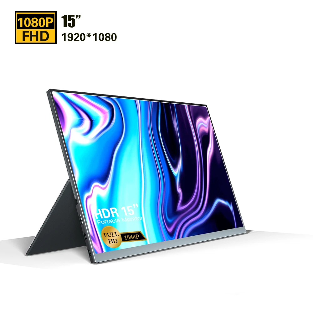 
portable screen monitor ips monitor video gaming monitor 15 inch for laptop support OEM 