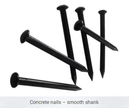Hot Sale Black Finishing Hardened Steel Concrete Nails