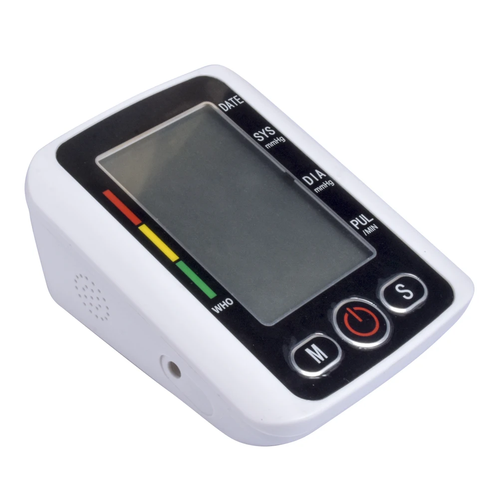 Automatic Blood Arm Blood Pressure Monitor Sphygmomanometer Pressure Gauge Meter T