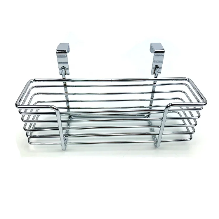 Metal Wire Basket Over The Cabinet Door Organizer Holder Grid Hanging  kitchen and bathroom Storage Baskets