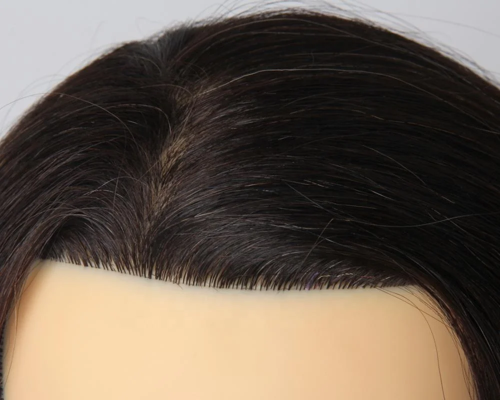 Competition black mannequin wig head training human hair