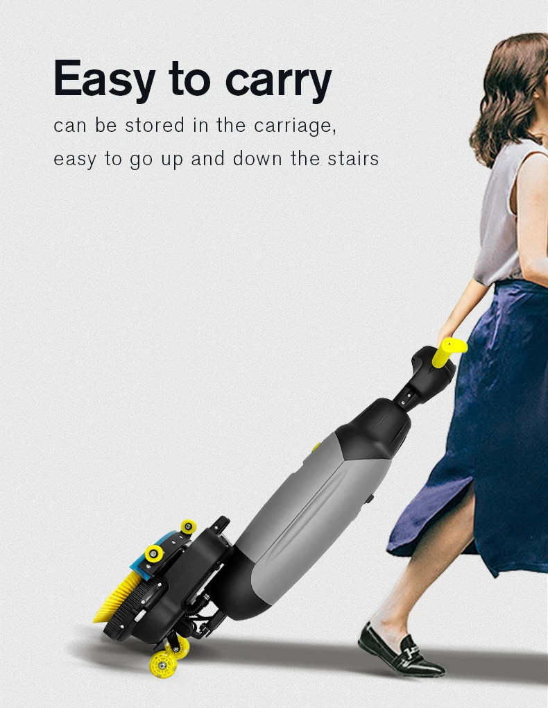 Wireless Stick Dual Water Tank Self Cleaning Electric Mop Floor Sweeper