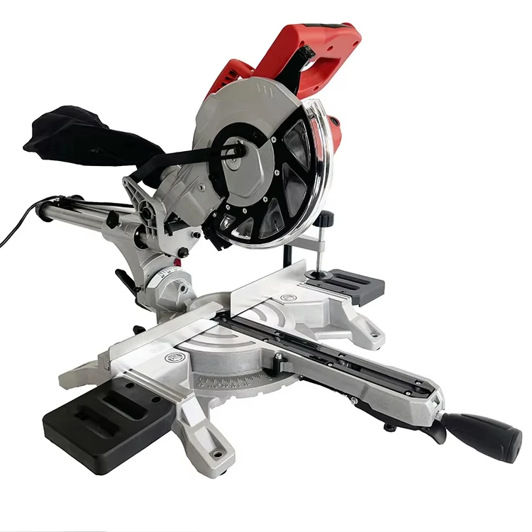 1500W 8 Inch Single Bevel Accurate Miter Angles 45° Bevel Compound Sliding Miter Saw with Laser