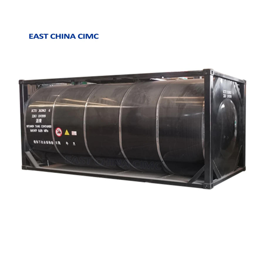 Bulk Cement Powder Transport 20ft ISO Tank Container 25cbm Grain Tank Container