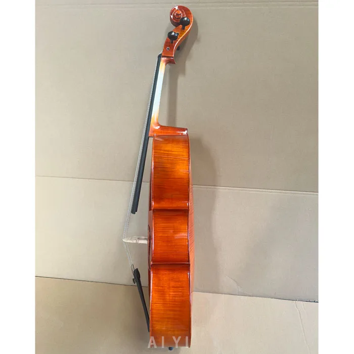 Wholesale Bright Solid wood flame Cello  musical instruments