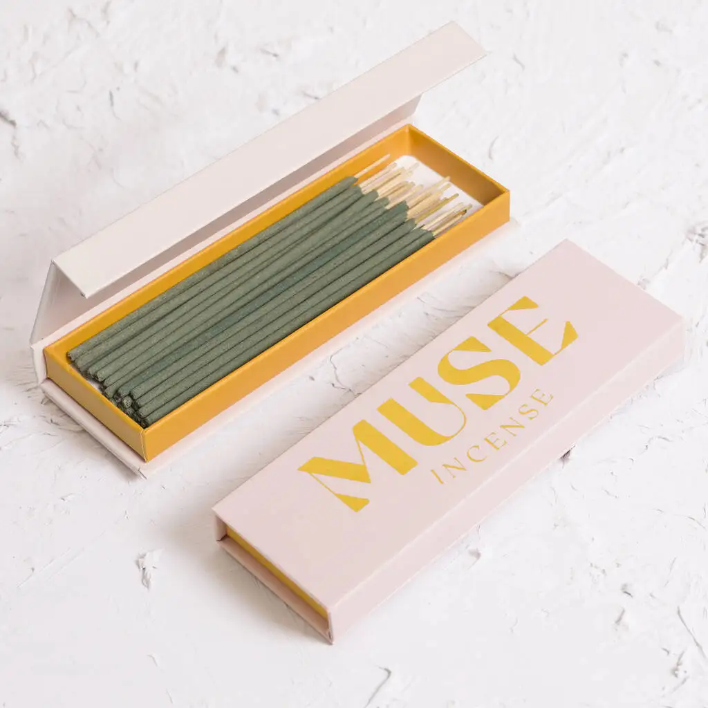 Wholesale Custom incense make up rigid box luxury gift magnetic paper cardboard box packaging With magnet