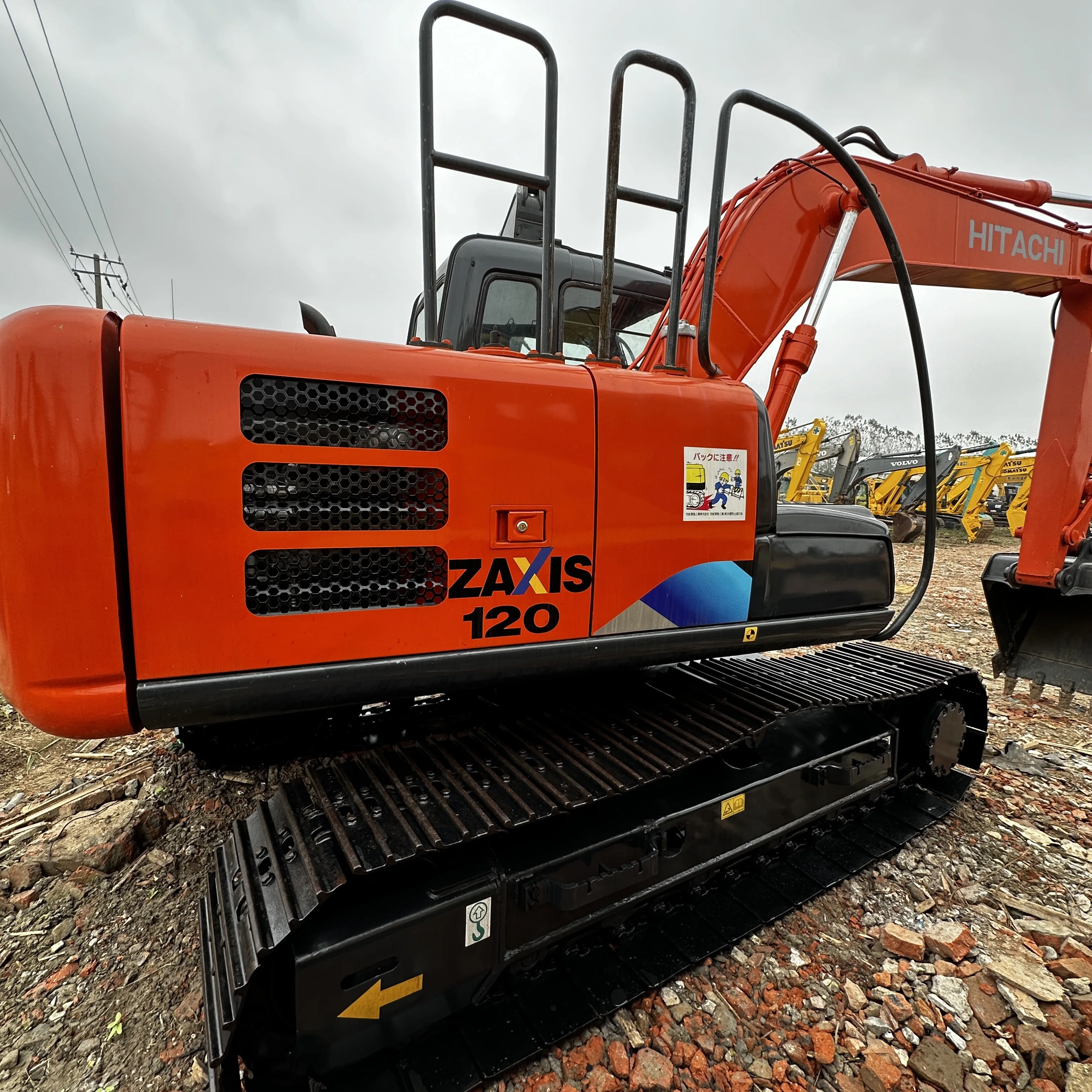 Nice Condition Used Hitachi ZX120-6 12-Ton Crawler Excavator from Japan with Isuzu Engine & Gear Core Components