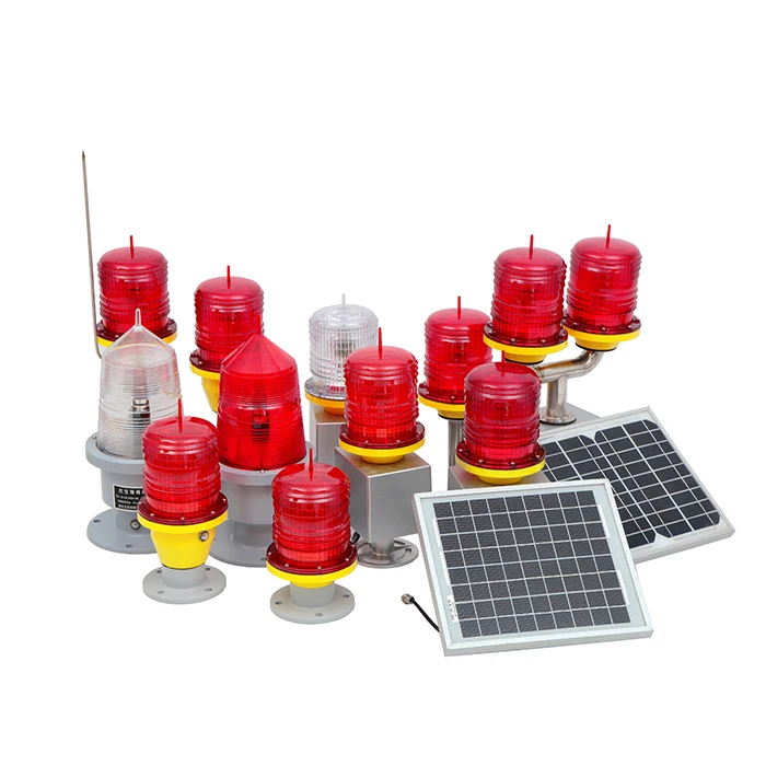 Yangbo Red AC110V  LED  Aviation Obstruction beacons with Solar Panel