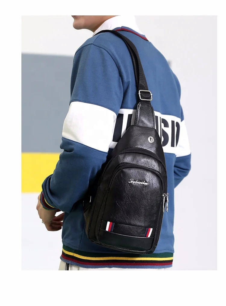 wholesale Purse Banana Bag Belt Pack chest bag shoulder mens pu leather fanny pack waist bag